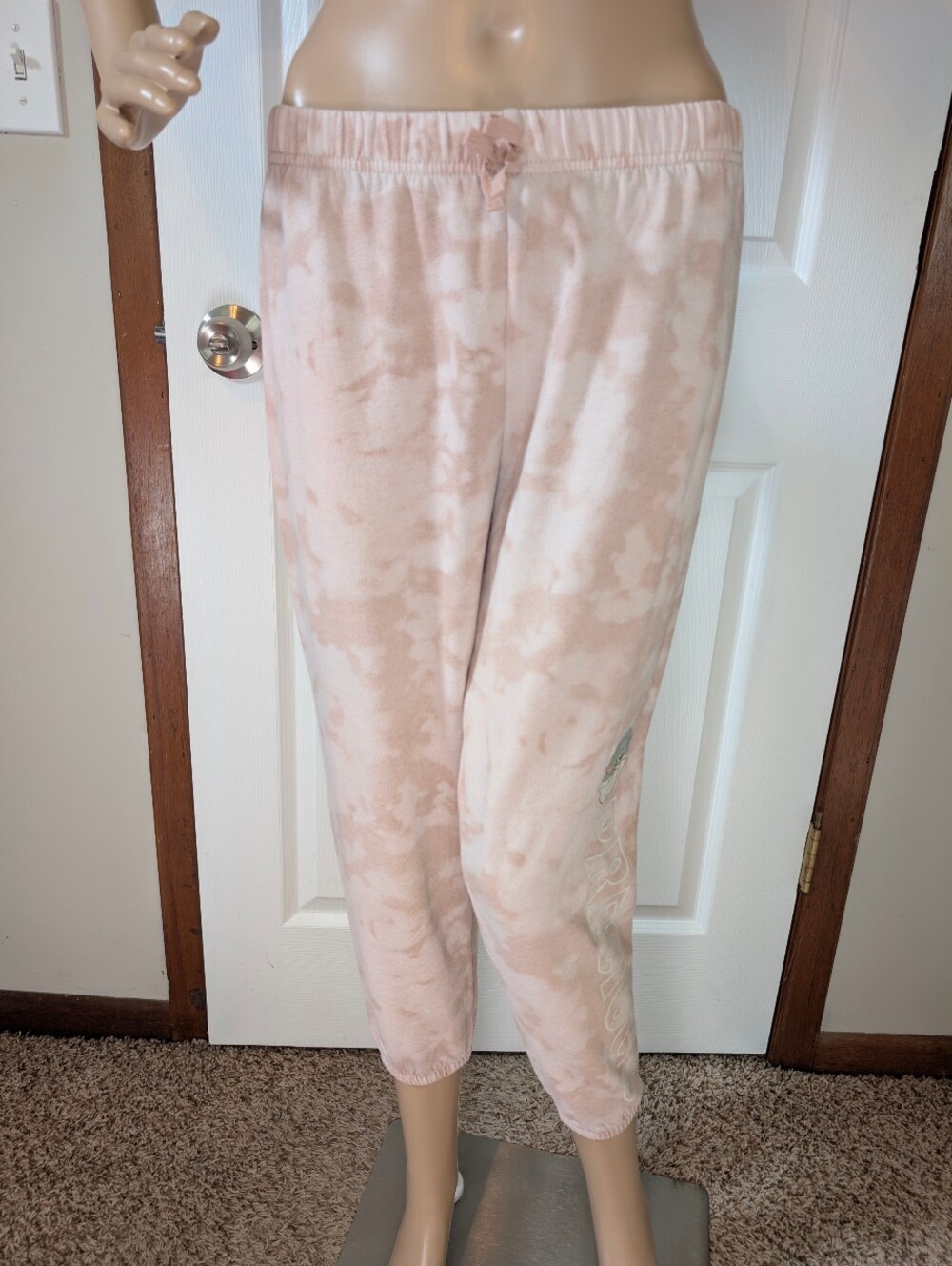 Star Wars Pink Cream Tie Die Jogger "Precious" The Child Character Emblem-14/16
